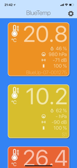 BlueTemp - Sensor Dashboard(圖1)-速報App