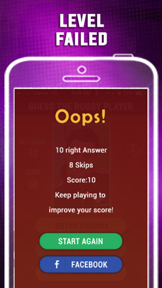 Guess Rugby League Player Quiz screenshot