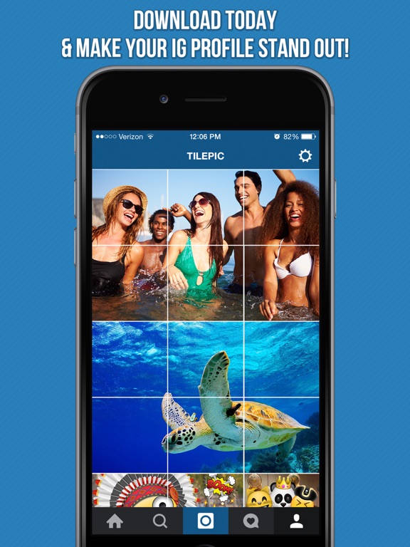 Tile Pic - Photo Banner Editor iPad screenshot 4 - Photo & Video app
