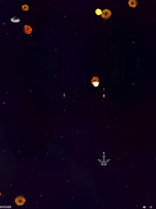 Asteroidy, game for IOS