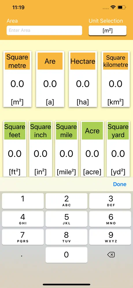 Area-Unit Converter