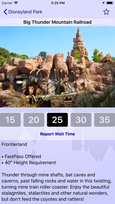 Wait Times at Disneyland screenshot1