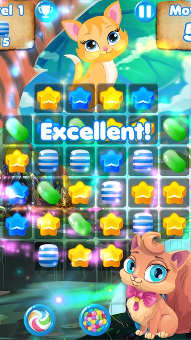 Screenshot #1 pour Candy Cats - Cat jeux et puzzle