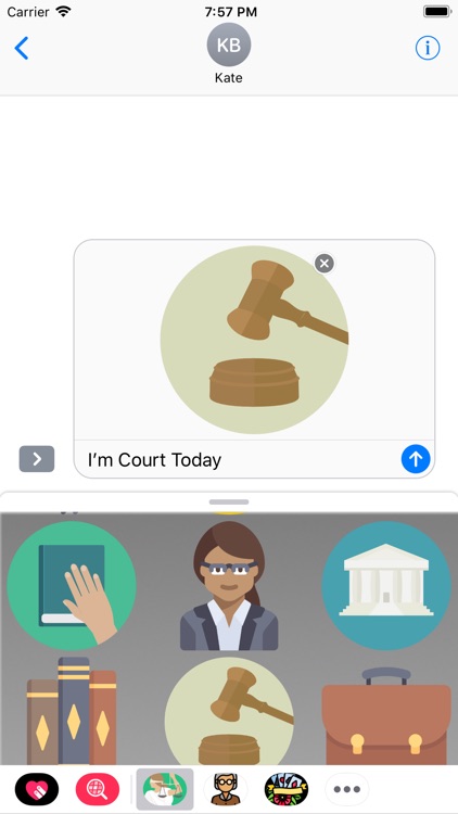 Court Trial Stickers