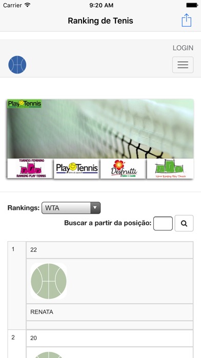 Ranking de Tenis screenshot 3