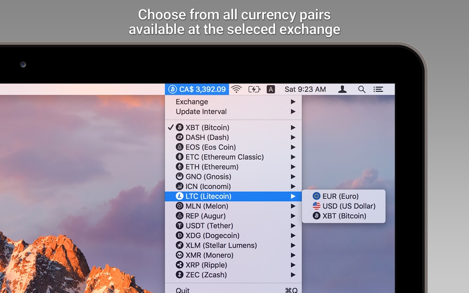 #4. CoinTicker (macOS) 由: Alec Ananian