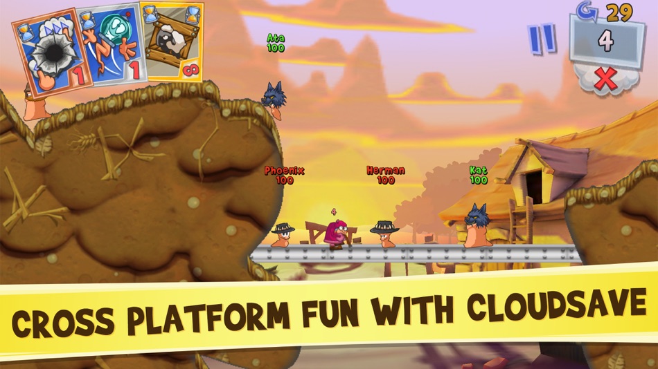 #4. Worms3 (iOS) 由: Team17 Digital Limited