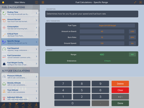 Screenshot #6 pour E6B Aviation Calculator