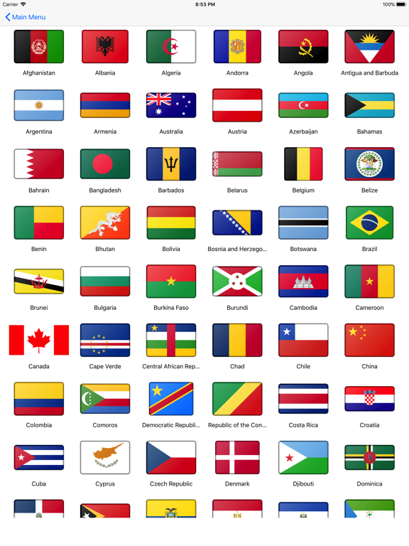 Screenshot #5 pour Country Flags Memorizer