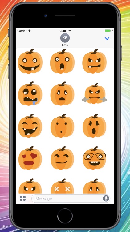Emotional Pumpkin Stickers