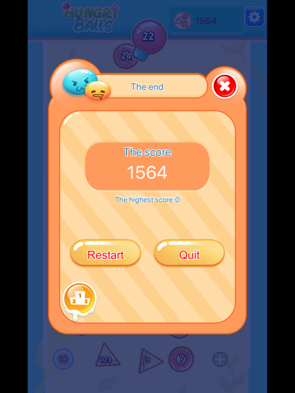 Hungry Balls - fun game iPad screenshot
