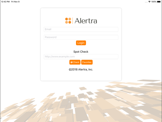 Alertra iPad screenshot 1 - Utilities app