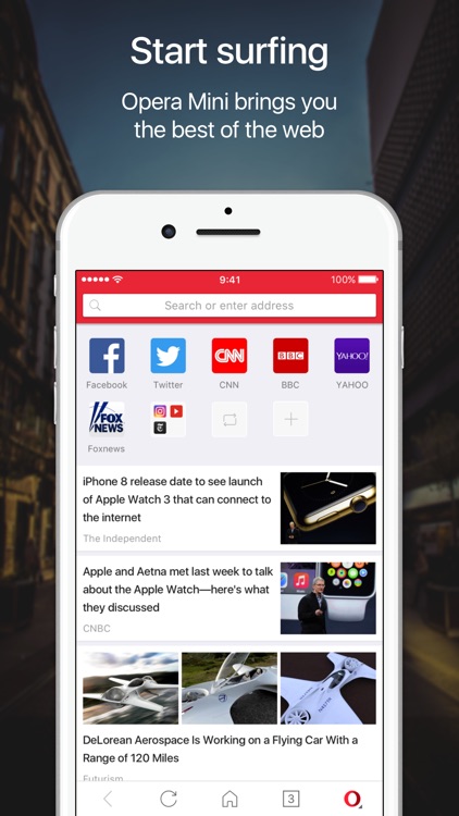 Opera Mini web browser screenshot-0
