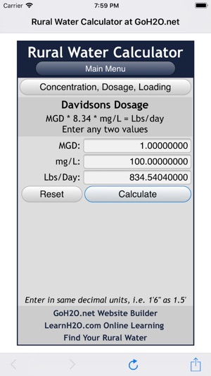 Rural Water Calculator(圖2)-速報App