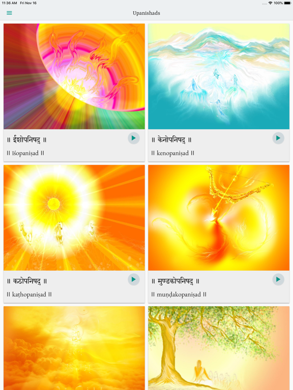 The Upanishads iPad screenshot 1 - Book app
