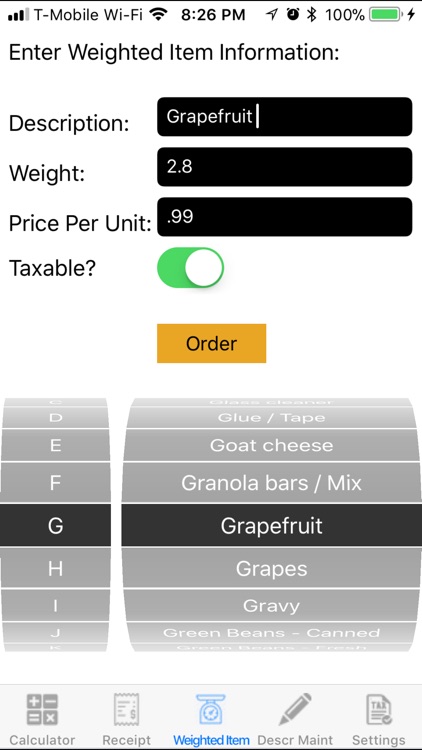 Grocery Store Calculator