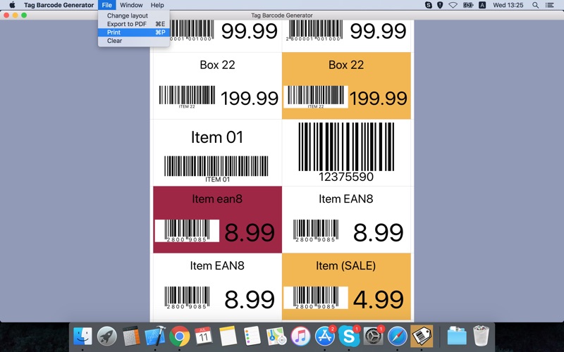 tag barcode generator iphone screenshot 1