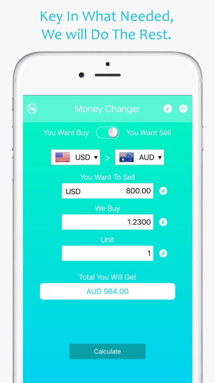 Money Changer Calculator by Zinitt