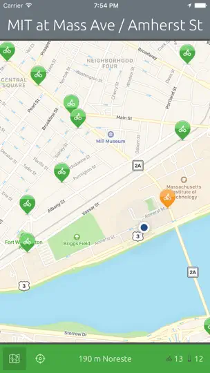 Captura de pantalla de Bicis Boston — Un App De Hubway De Un Click en iPhone 4