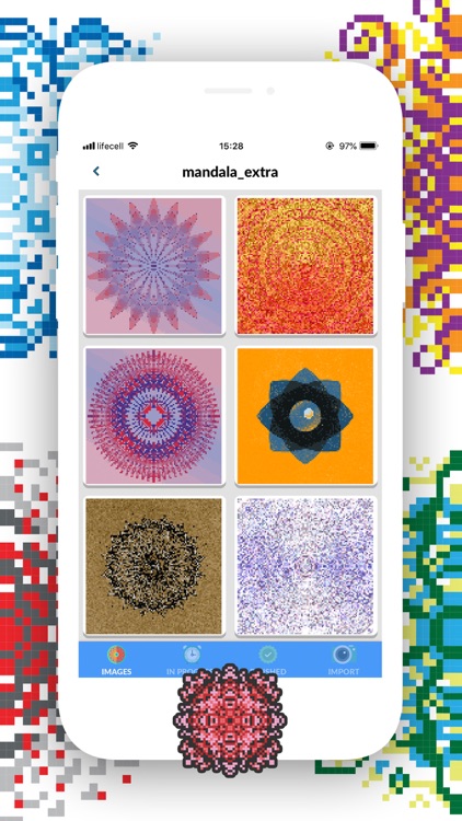 Color Mandala: Pixel Art Fun