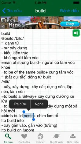 Game screenshot EVEDict - Từ điển Anh Việt apk