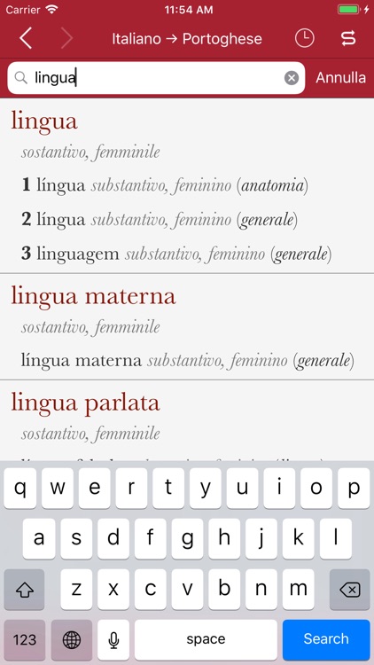 Accio: Italian-Portuguese