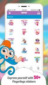 Fingerlings Emoji Stickers screenshot