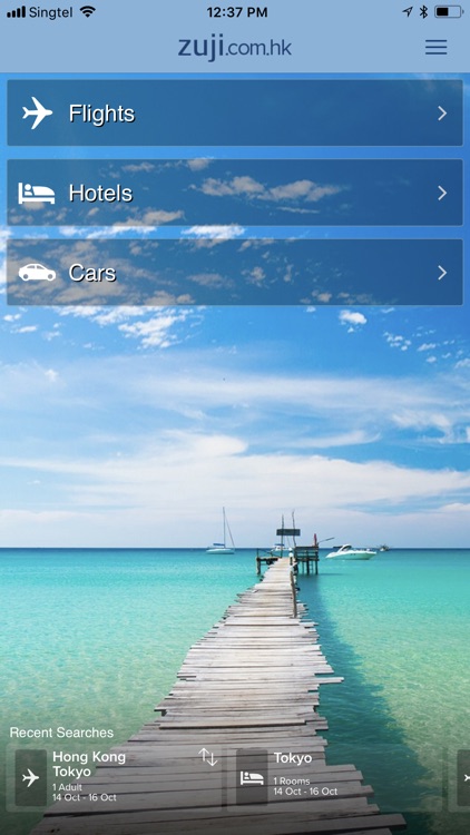 ZUJI – Hotels, Flights & Cars