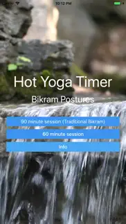 hot yoga timer - bikram iphone screenshot 1