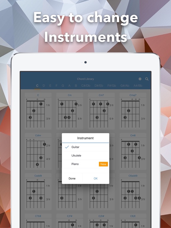 Screenshot #5 pour Chord Library - Guitar, Ukulele And Piano Chord