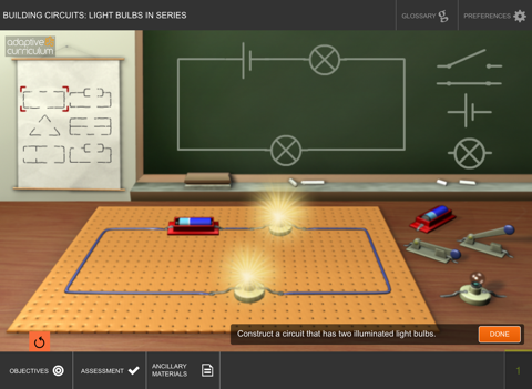 Circuit: Light Bulbs in Series screenshot 2