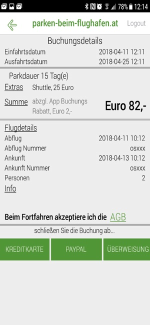Parken beim Flughafen(圖1)-速報App