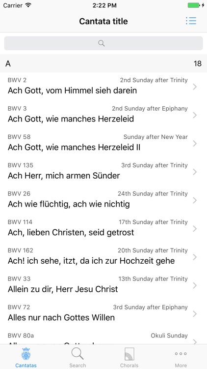 Cantatas screenshot-0