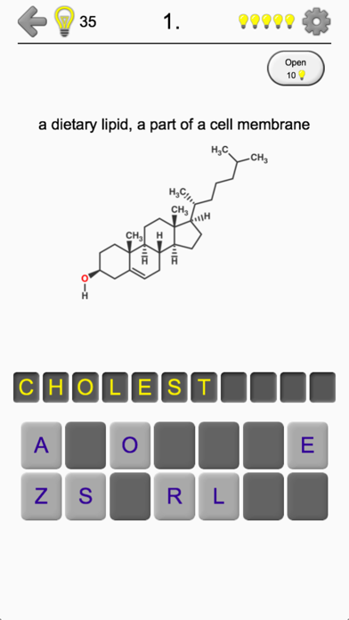 Steroids - Chemical Formulas Screenshot