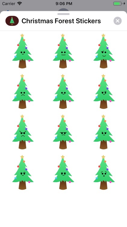 Christmas Forest Stickers