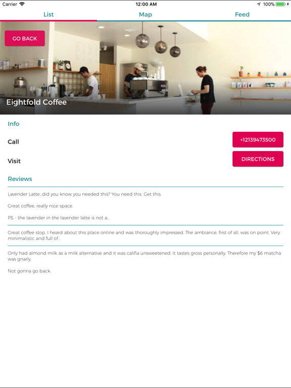 Find Some Coffee iPad screenshot 2 - Food & Drink app