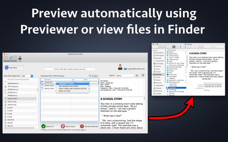 Screenshot #4 for Duplicate files Filter