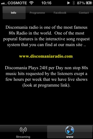 Discomania 80s radio screenshot 3
