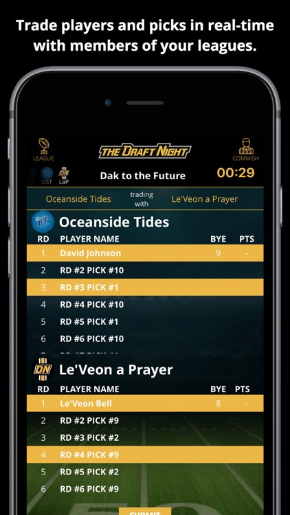 theDraftNight Fantasy Football Draft Board