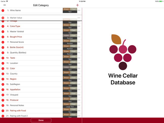 Wine Cellar Database iPad app afbeelding 4