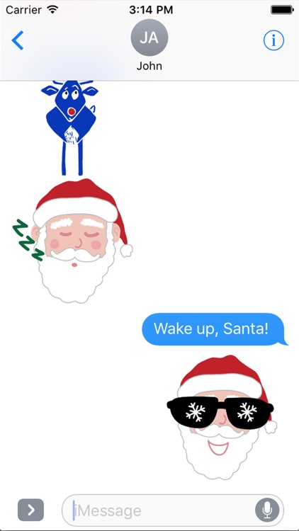 Santa Smiles Sticker Pack