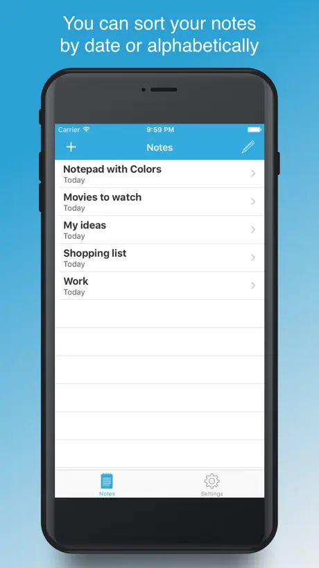 Notepad with Colors