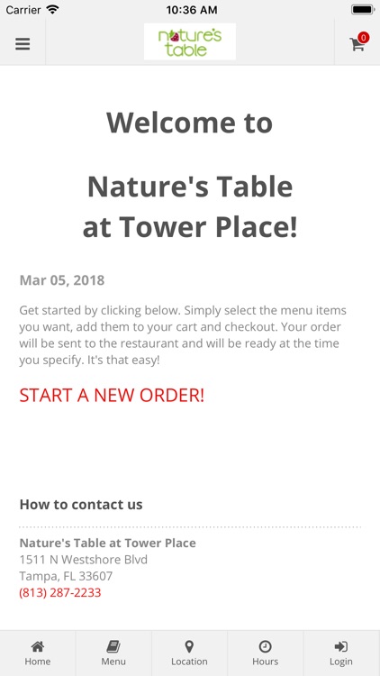 Nature's Table Tower Place