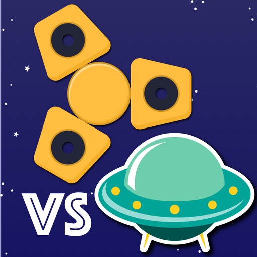 Fudget battle - Glow fidget spinners vs UFO icon