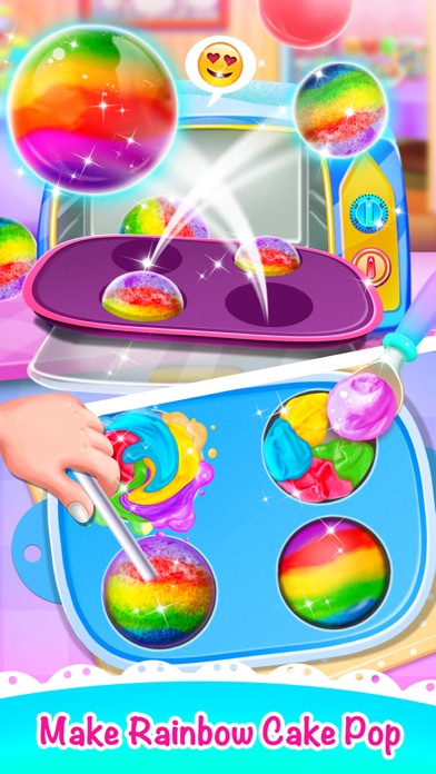 Sweet Unicorn Cake Pop Dessert screenshot 3