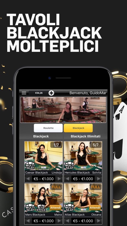 Betfair Casinò Live