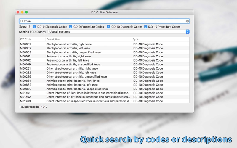 Screenshot #2 pour ICD Offline Database