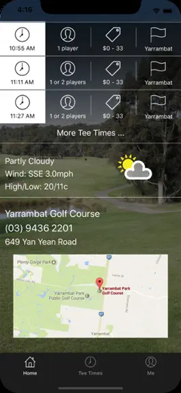 Game screenshot Yarrambat Golf Tee Times apk