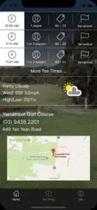 Yarrambat Golf Tee Times screenshot #2 for iPhone