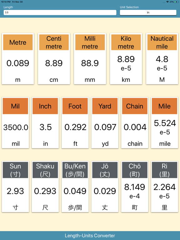 Screenshot #5 pour Length-Units Converter